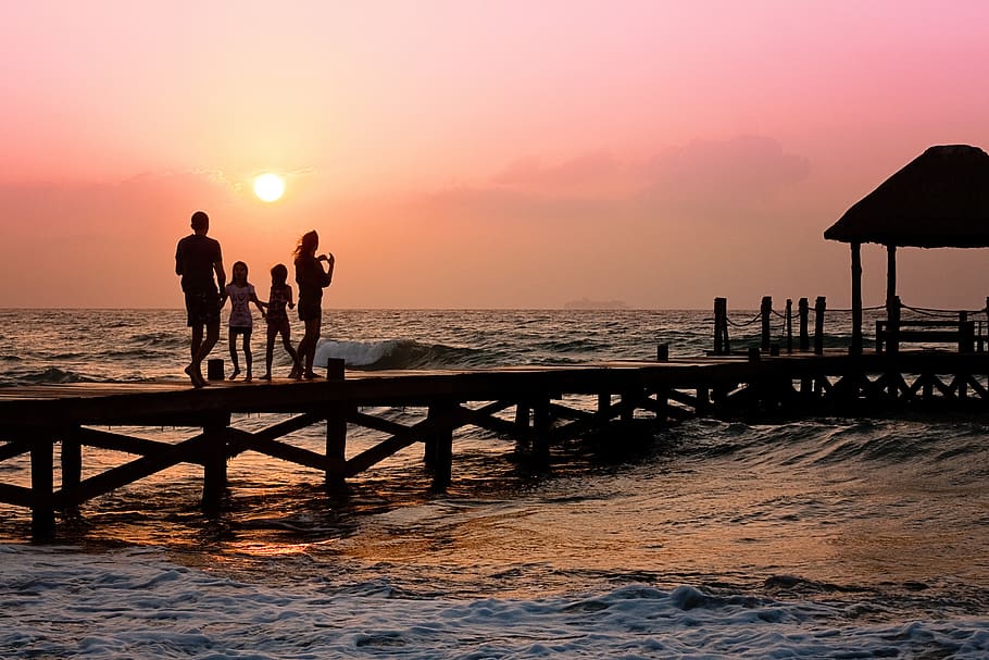 Playa y niños